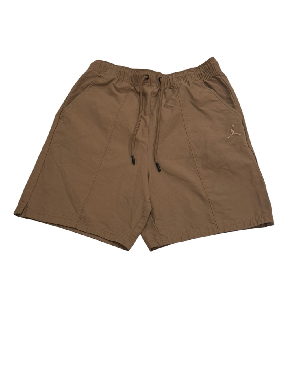 Air Jordan Men's‎ Brown Khaki Elastic-Waist Shorts Size Small
